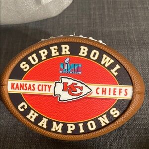 Kansas City Chiefs Super Bowl Champions Football hallmark ornament. Brand new
